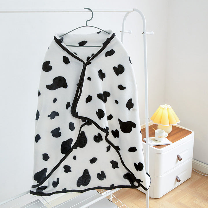 Milk fiber flannel blanket with pattern selection