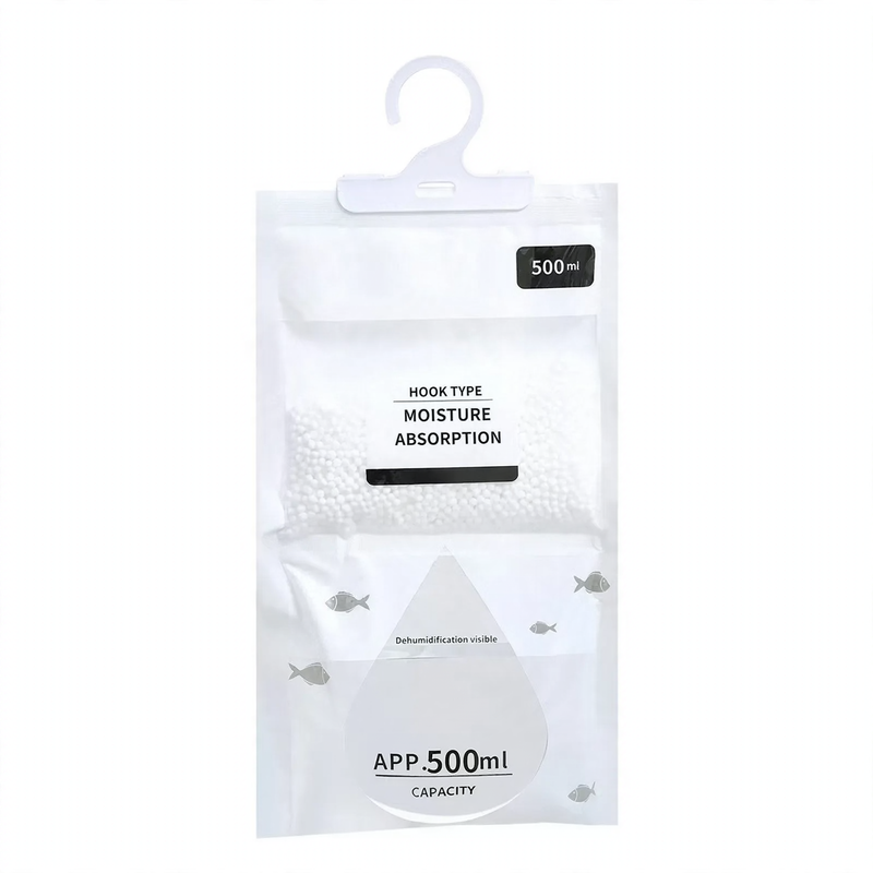 Hanging dehumidifier with calcium chloride