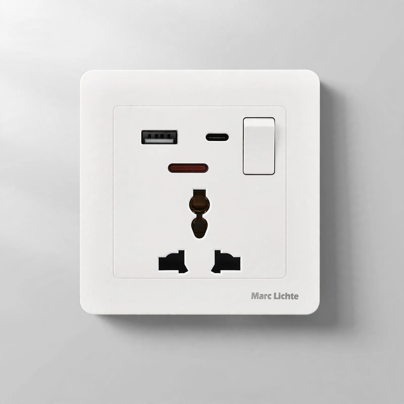 Socket 16A European standard with USB