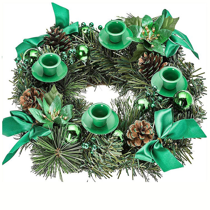 Christmas wreath with bow, Advent decoration