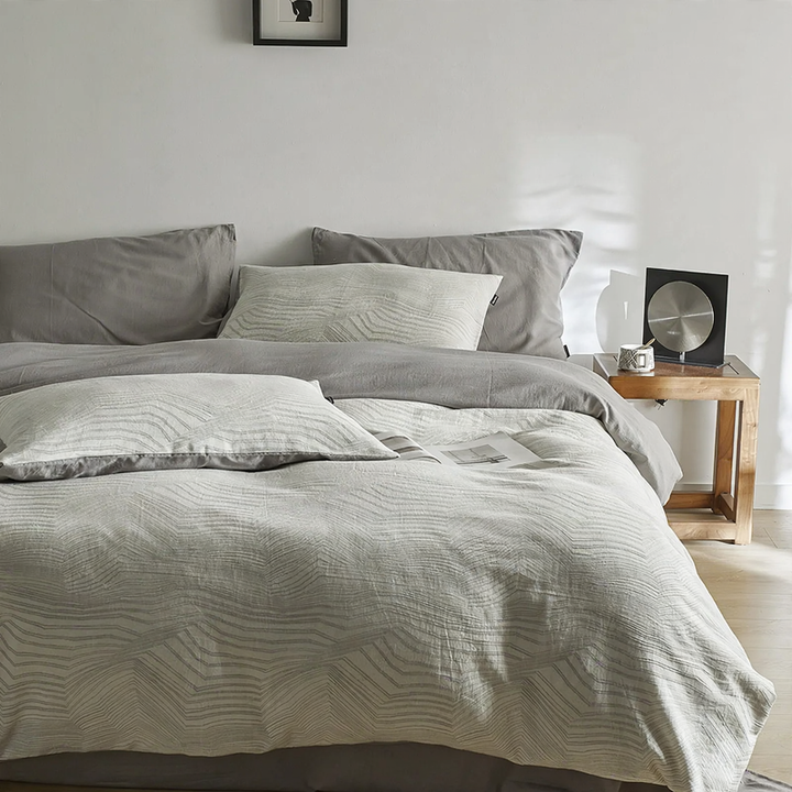 Cotton bedding set, Japanese style, 4-piece
