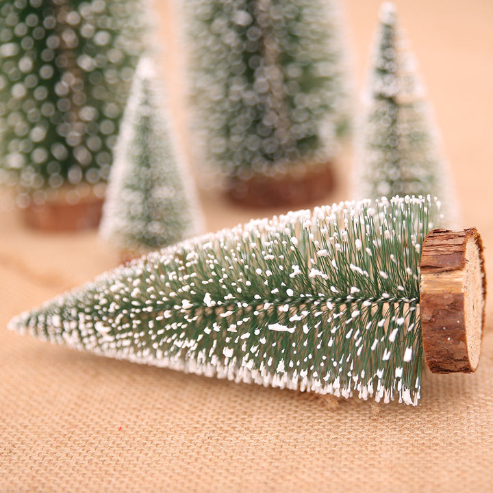 Mini Christmas tree with artificial snow, various sizes
