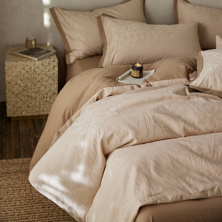 Warm bedding set, long staple cotton, brushed, 4-piece