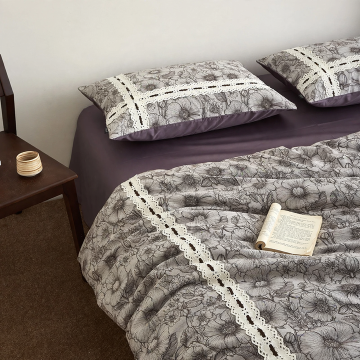 Pure Cotton Bedding Set, 4-Piece, French Style