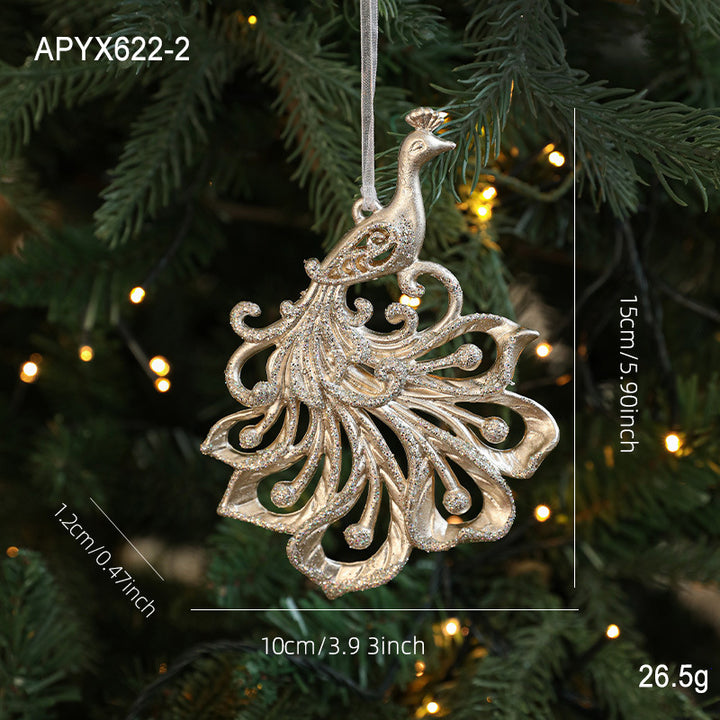 Decorative Christmas ornaments made of plastic