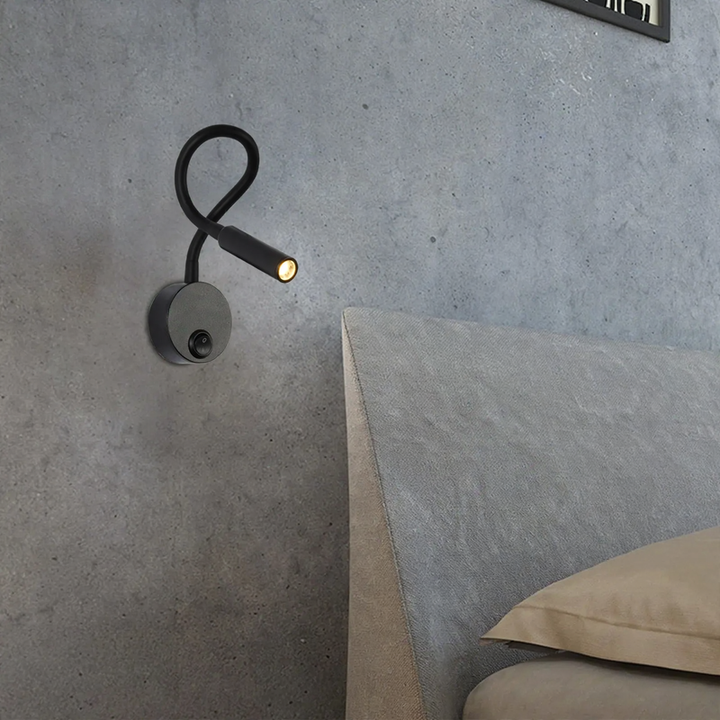 Flexible LED reading lamp for the bedroom