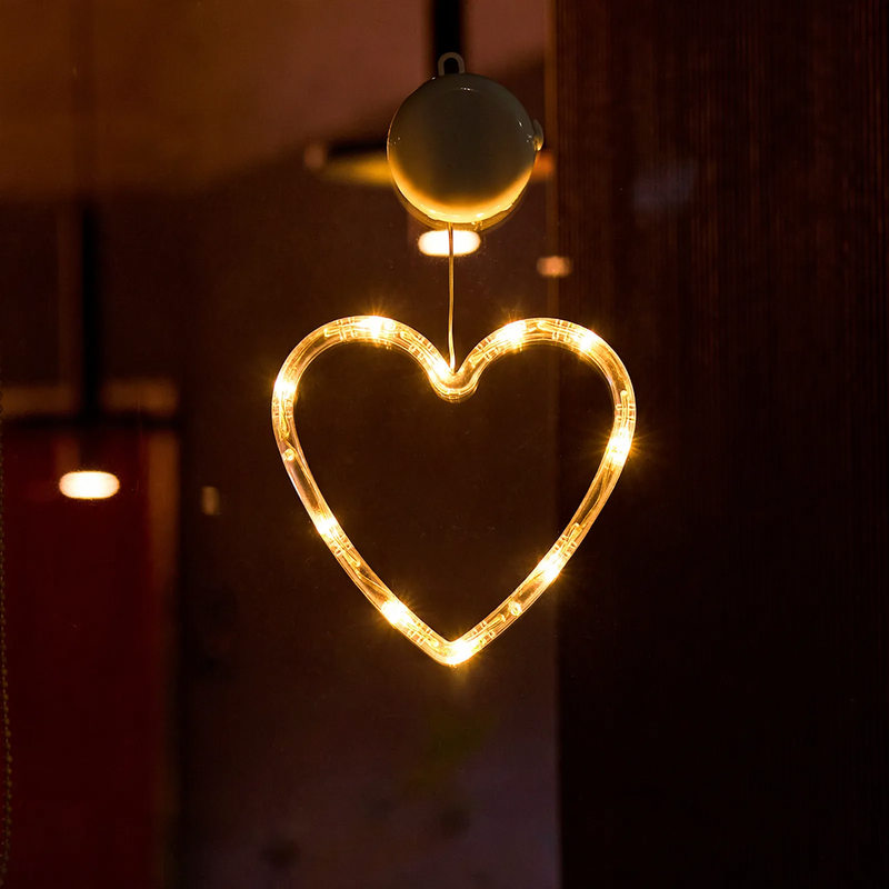 LED window decoration light with suction cup