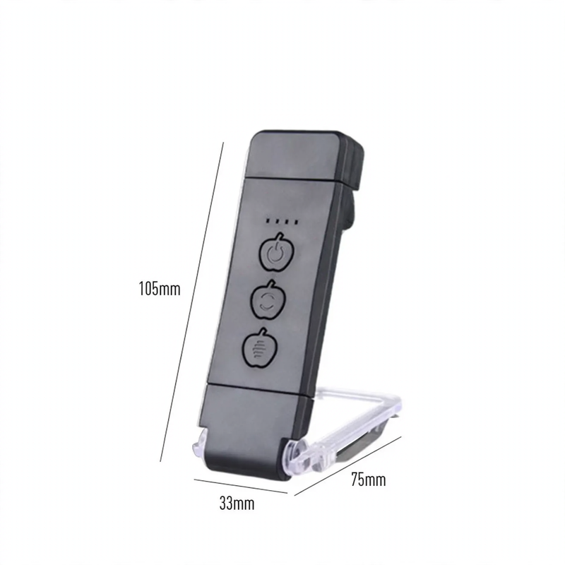 Portable, foldable LED clip lamp