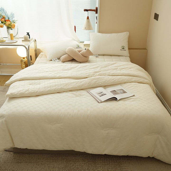 Natural cotton quilt, undyed, various weights