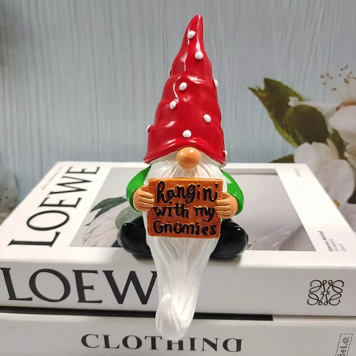 Christmas dwarf with white beard, resin figure
