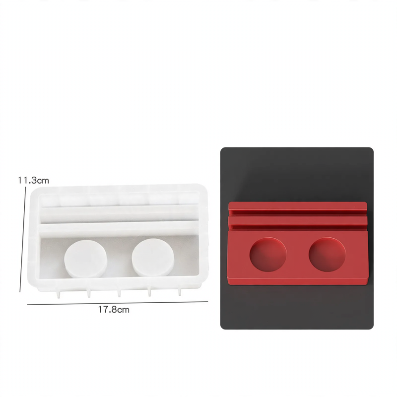 Silicone mold for candle holder and decoration