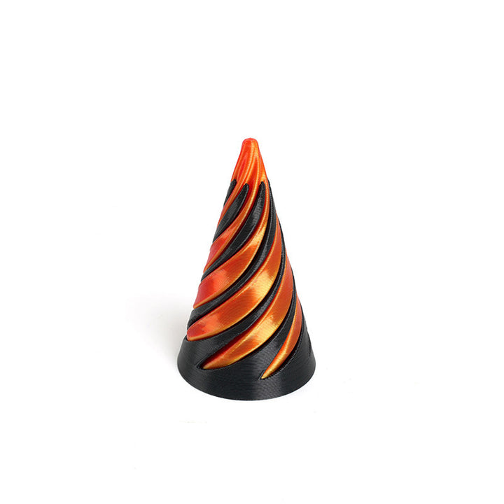 3D-printed spiral pyramid toy