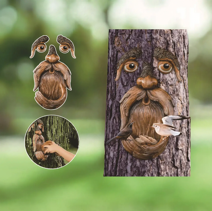 Decorative tree feeding station for the garden