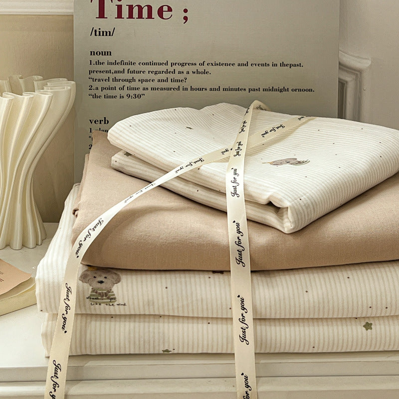 Cotton gauze bedding, 4-piece, summer
