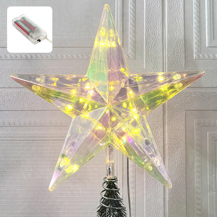 Shining star for the Christmas tree top