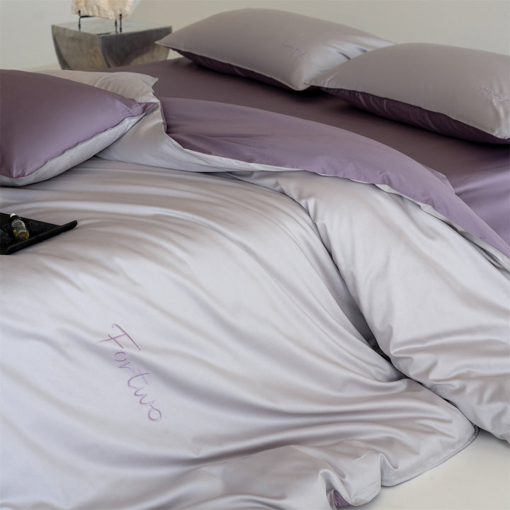 Bedding set, 4-piece, cotton, minimalist