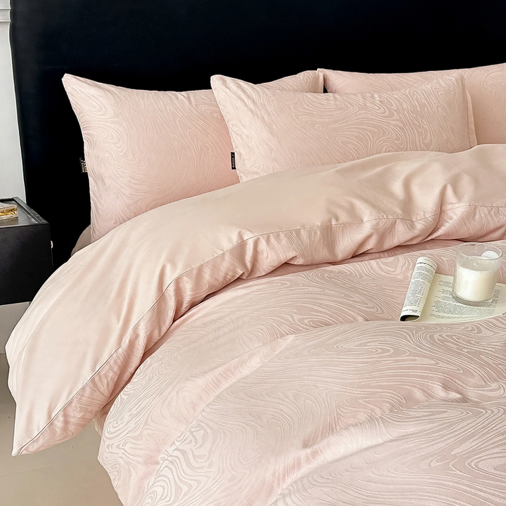 Cotton bedding set, long pile, floral pattern