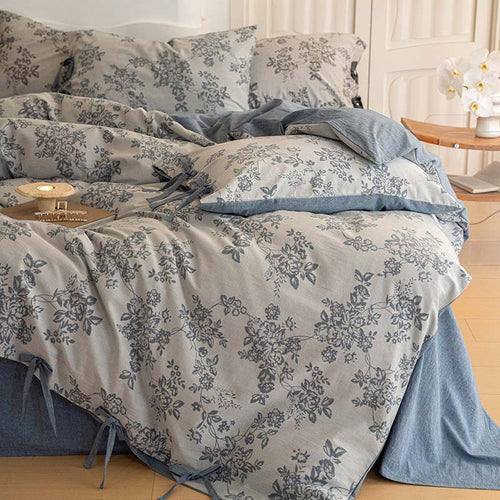 Cotton bedding set, 4-piece, double gauze