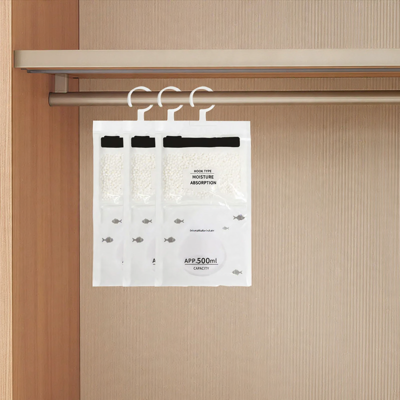 Moisture absorber bags for the household