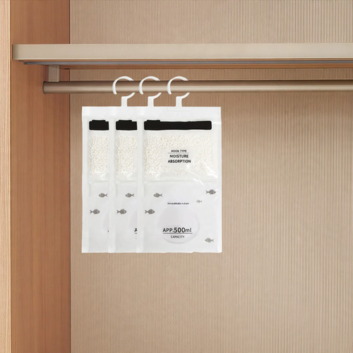 Moisture absorber bags for the household