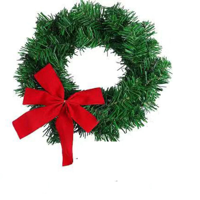 Illuminated Christmas wreath for cars, 28 cm