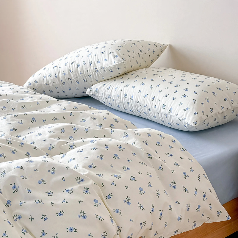 Cotton bedding set, 3–4 piece, pattern