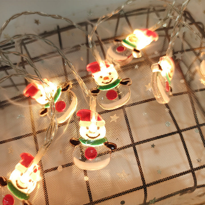 LED Christmas string lights with various motifs