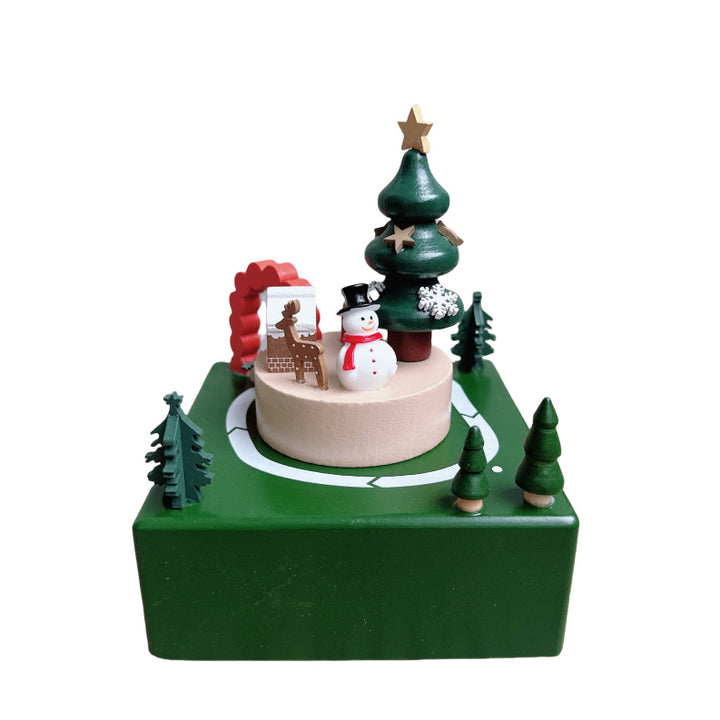 Handcrafted music box made of beech wood