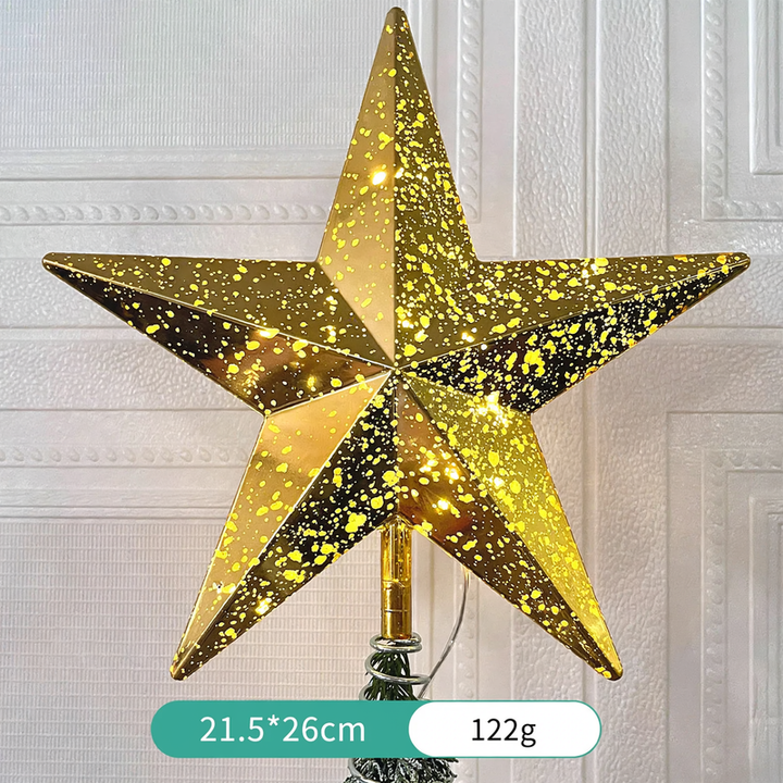 Shining star for the Christmas tree top