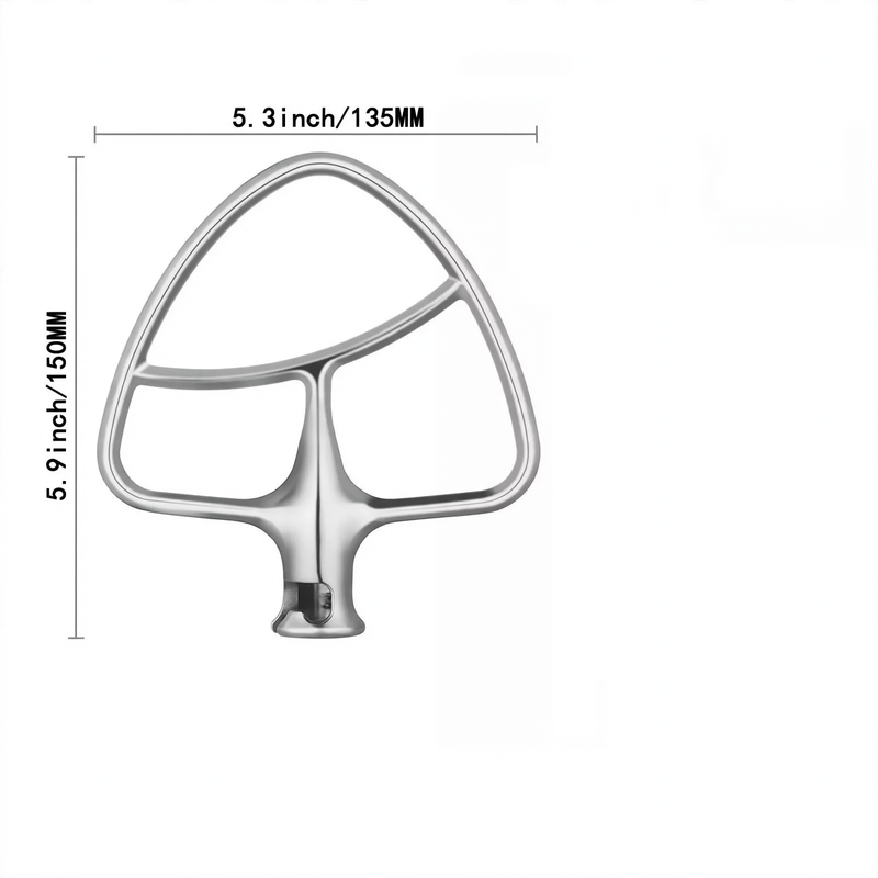 Mixing tool set for food processor, stainless steel