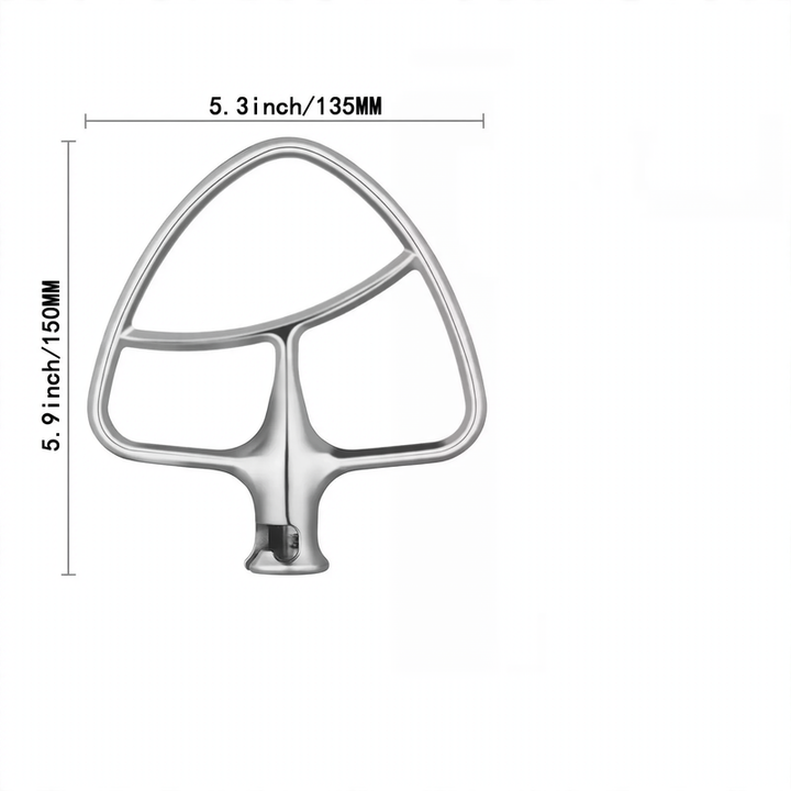 Mixing tool set for food processor, stainless steel