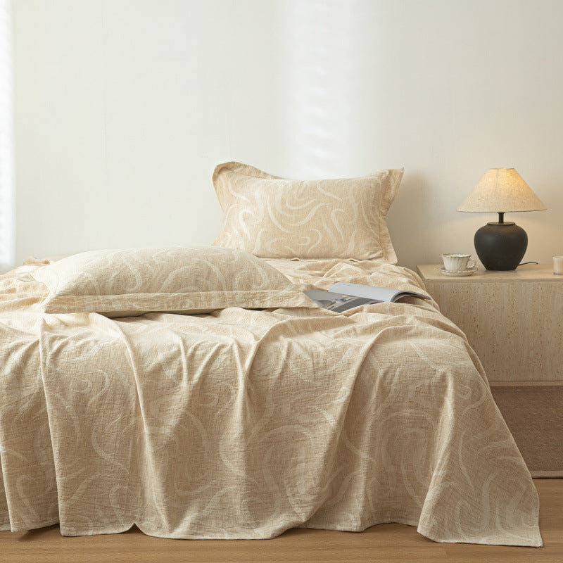 Cotton bed sheet, Jacquard weave