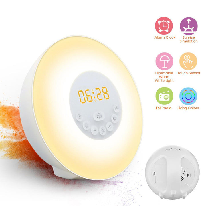 LED Sunrise Alarm Clock with Mood Light