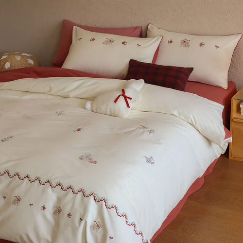 Cotton bedding set, 4-piece, autumn/winter, 100S