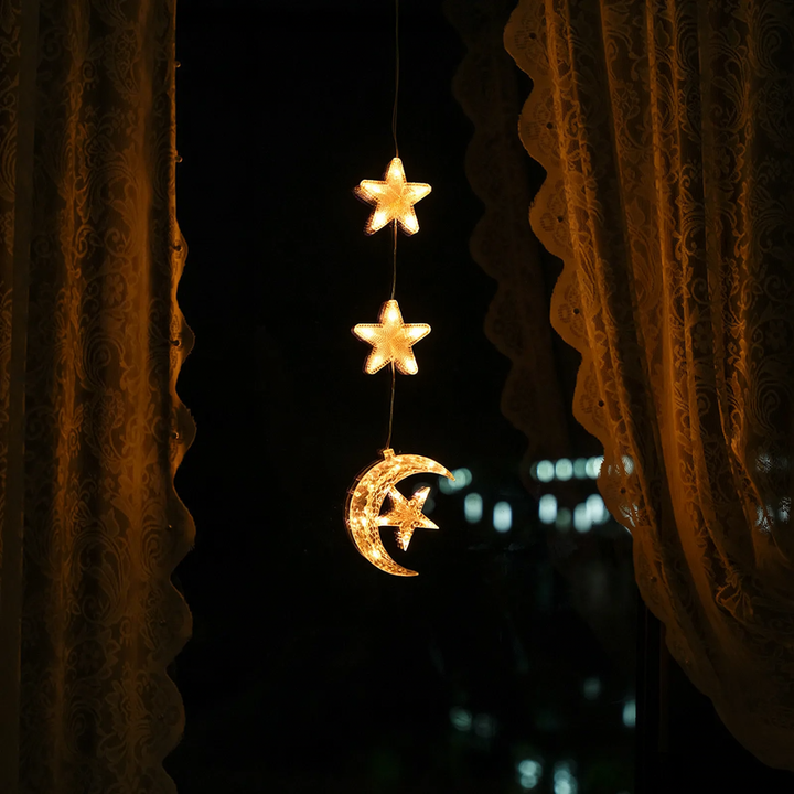 LED Suction Cup Hanging Light for Window Decoration