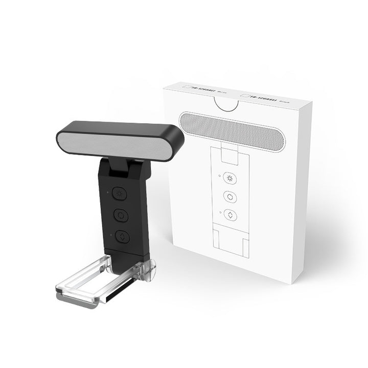 Foldable LED clamp light with timer reminder