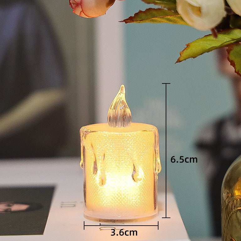 LED Cylinder Candle for Romantic Occasions