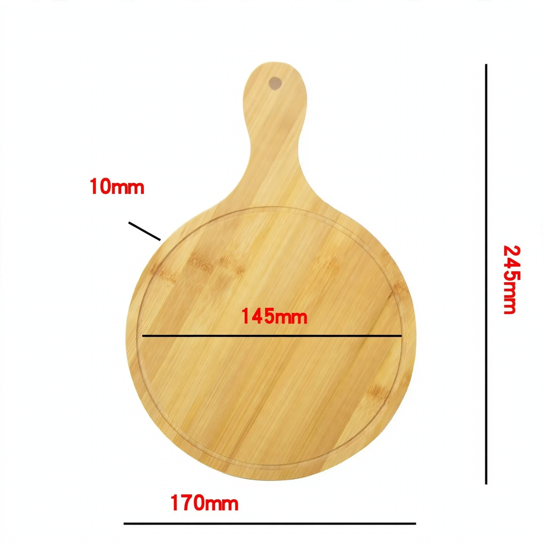 Wood serving tray, round, various sizes
