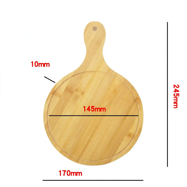 Wood serving tray, round, various sizes
