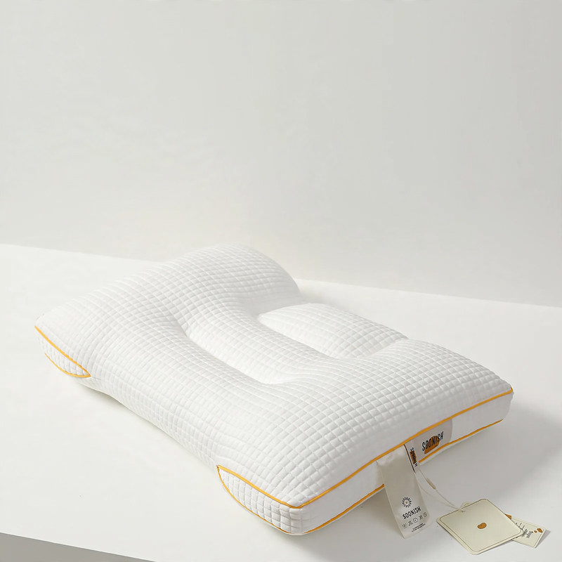 Ergonomic pillow with soy fiber filling