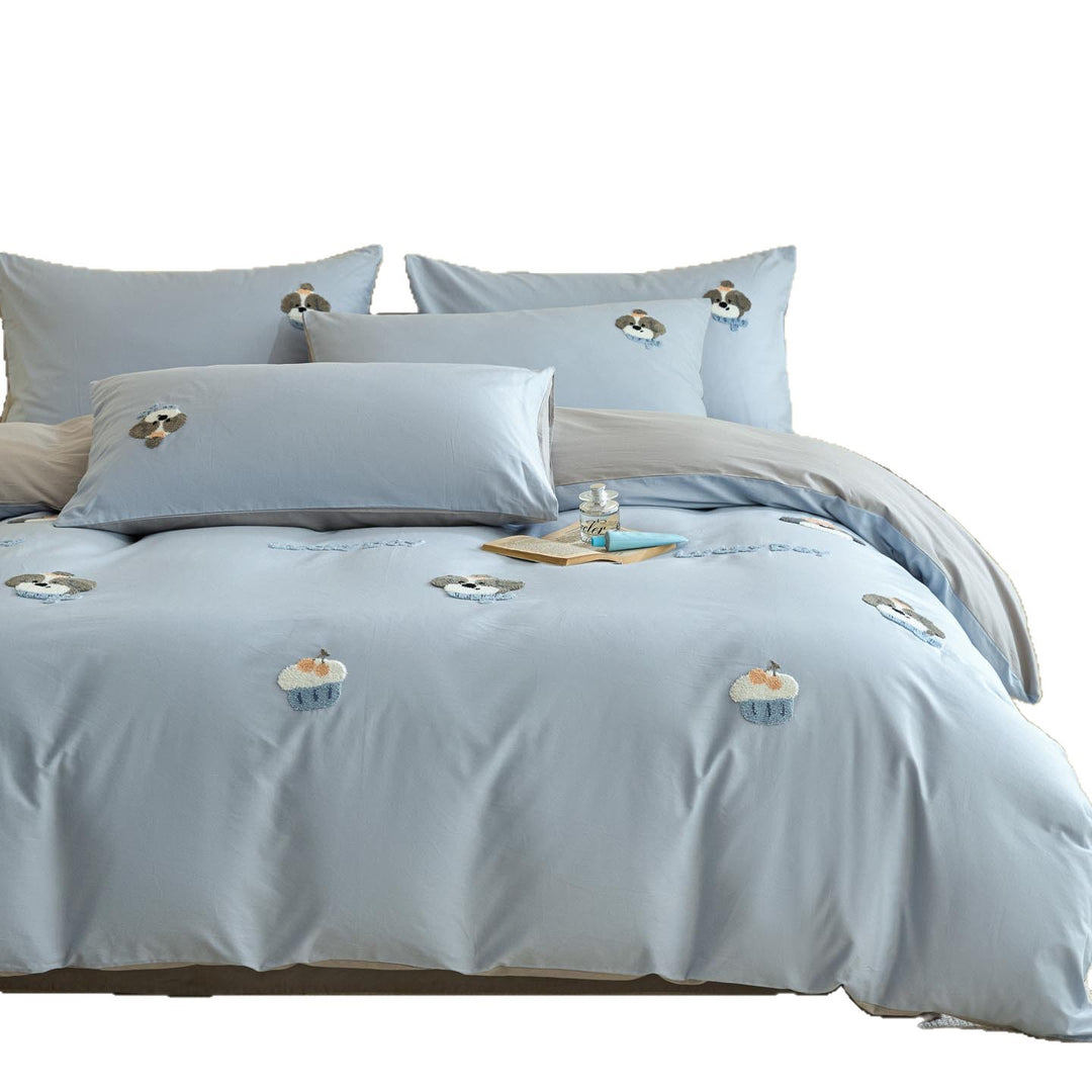 Cotton bedding set, 4-piece, cartoon design