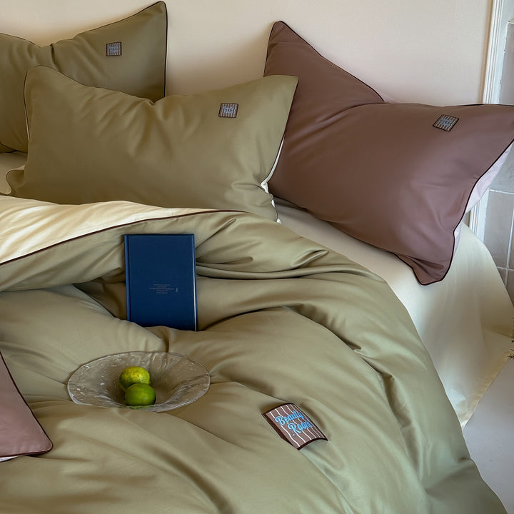 Winter bedding set made of long-staple camel hair, 100 cotton