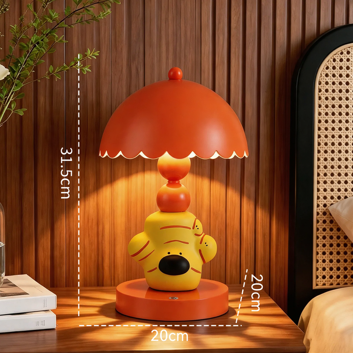 Ginger Dog Table Lamp, ABS, orange