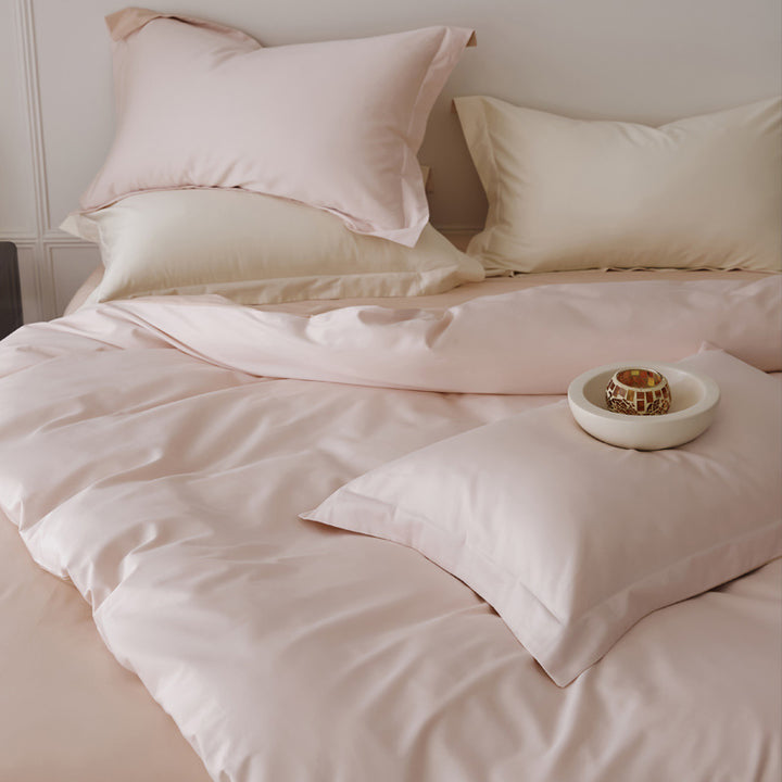 Long-staple cotton bedding set, 4-piece
