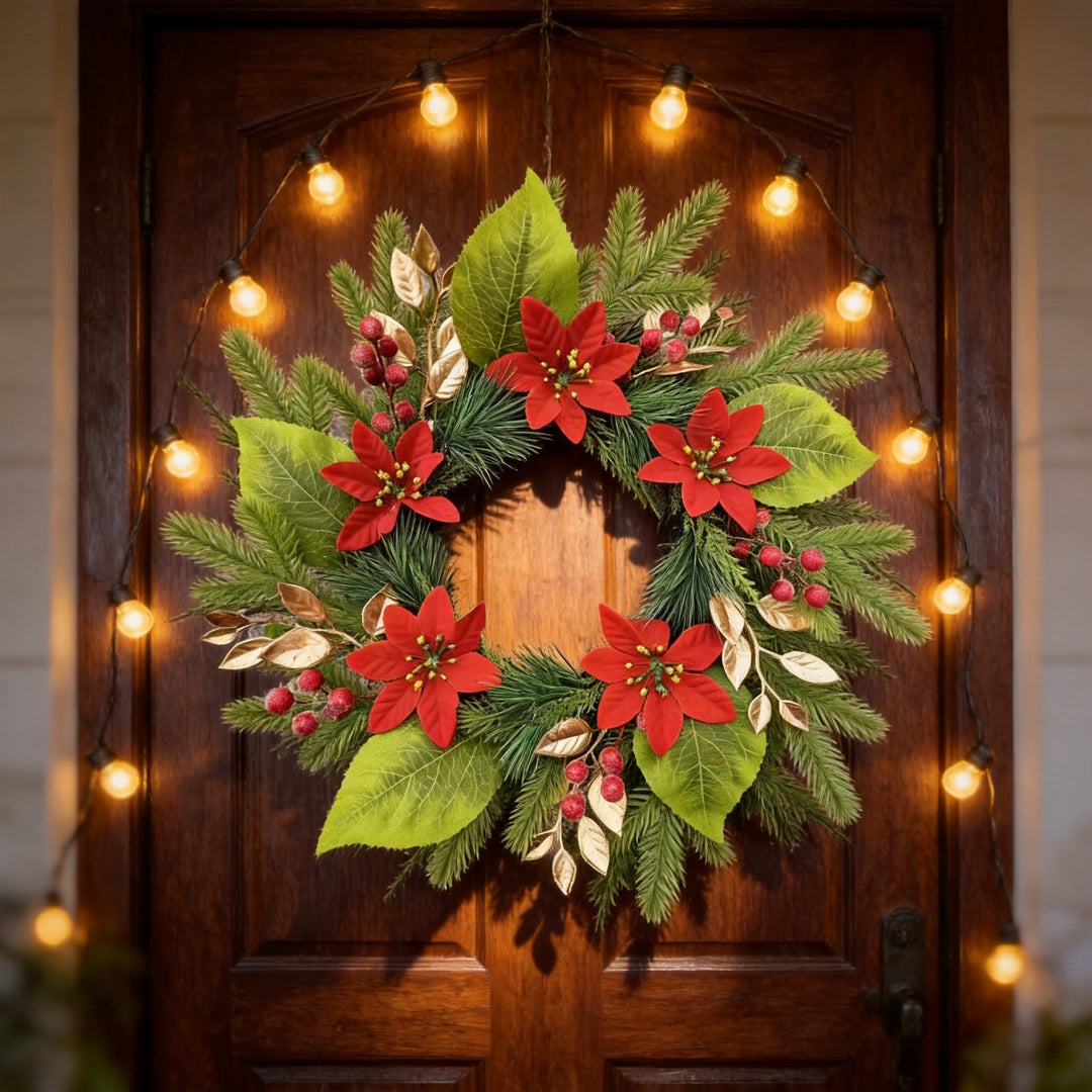 Christmas wreath made of PE, 50 cm