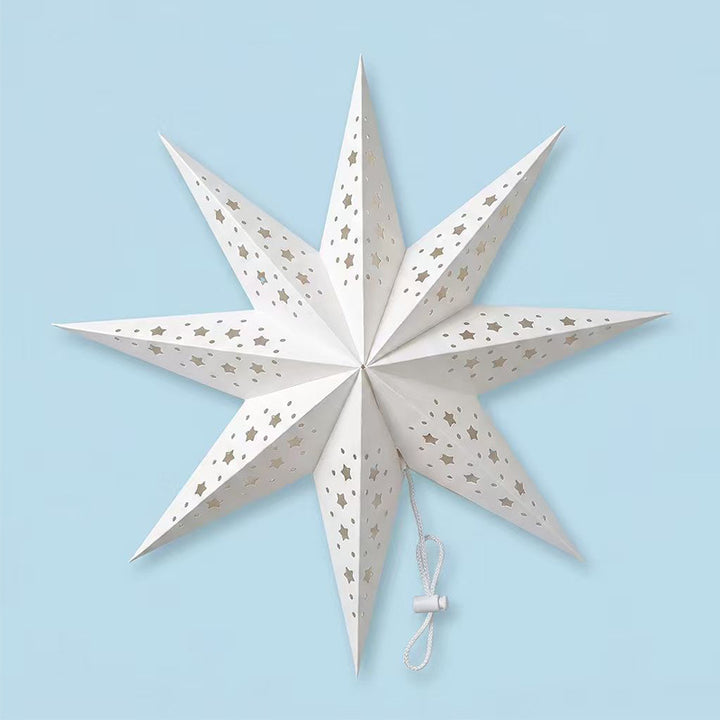 Decorative paper star for hanging