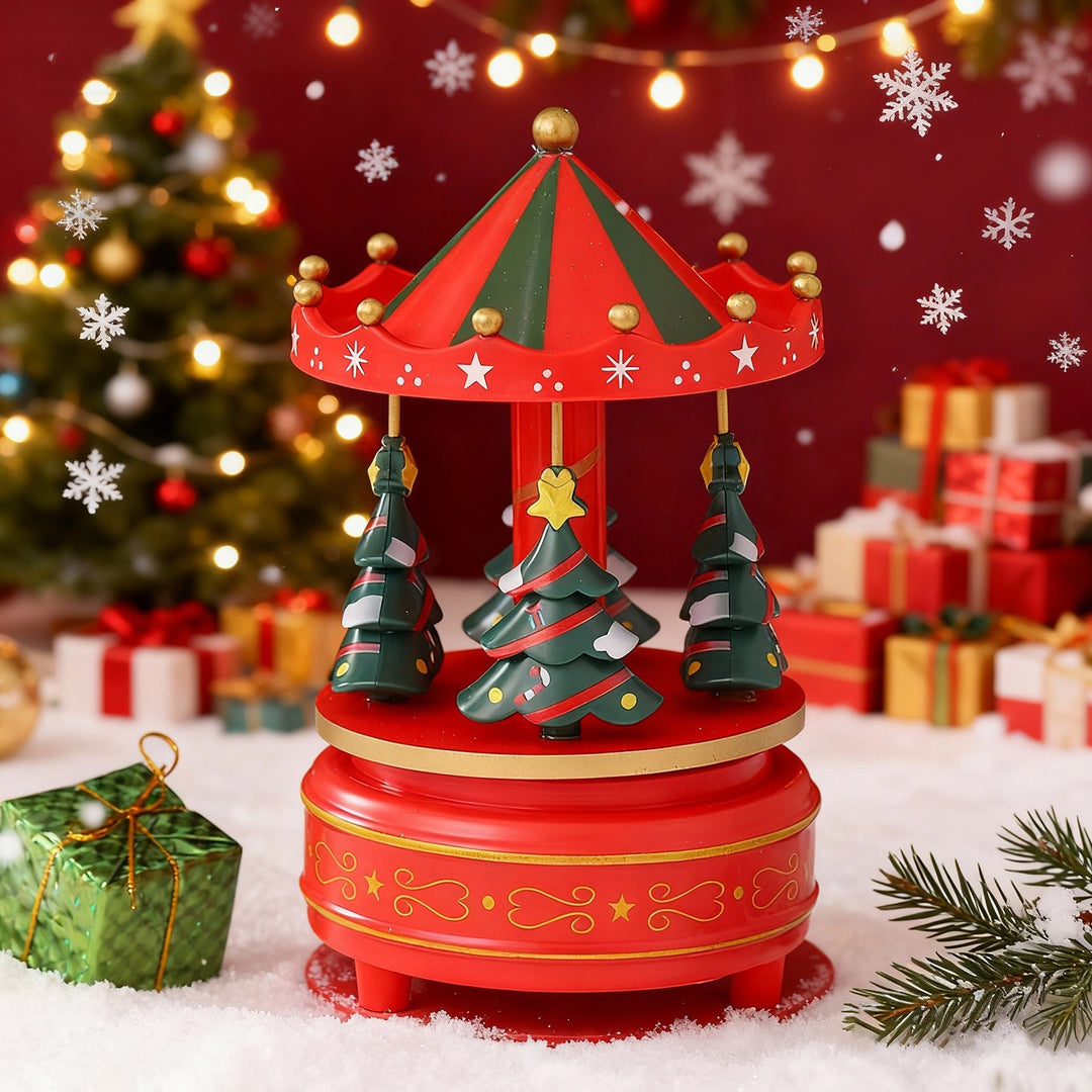 Classic carousel music box for festive occasions