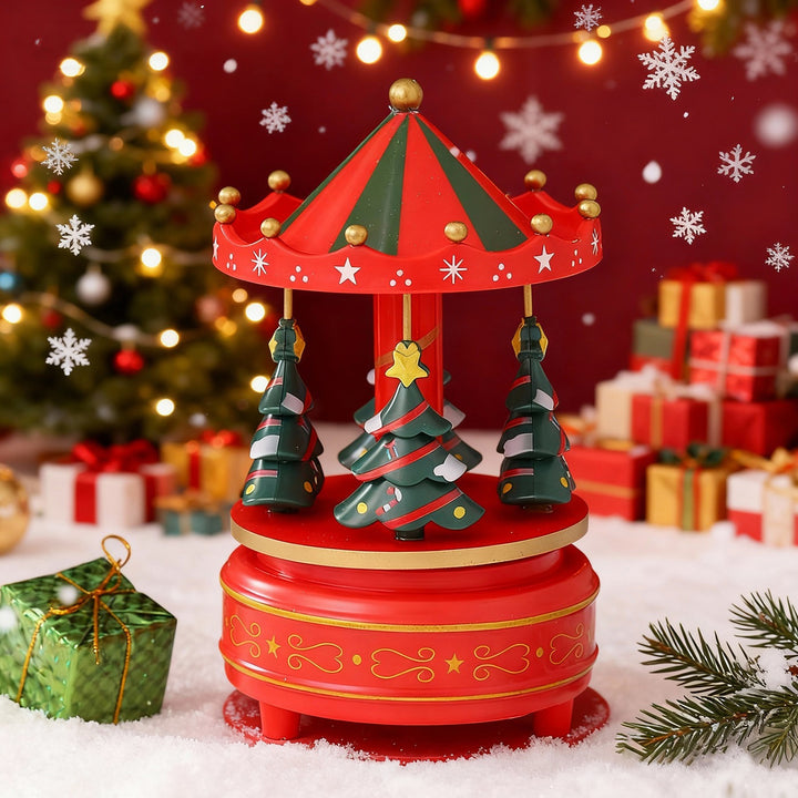 Classic carousel music box for festive occasions