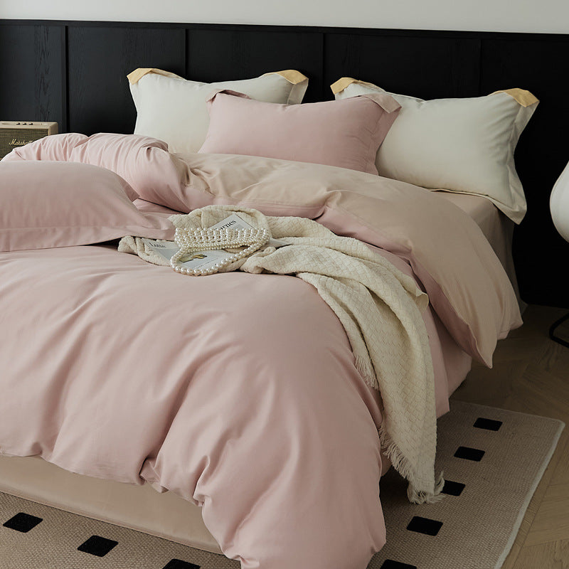 Cotton bedding set, brushed, 4-piece