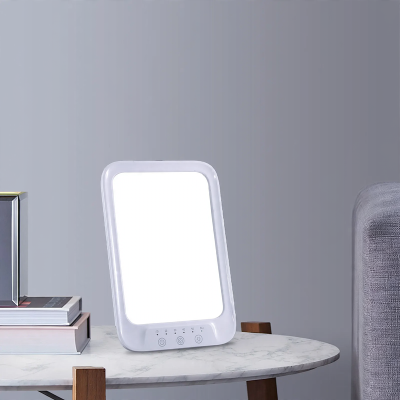 LED light therapy lamp with daylight simulation